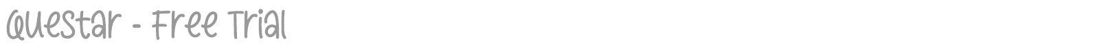 Questar font preview